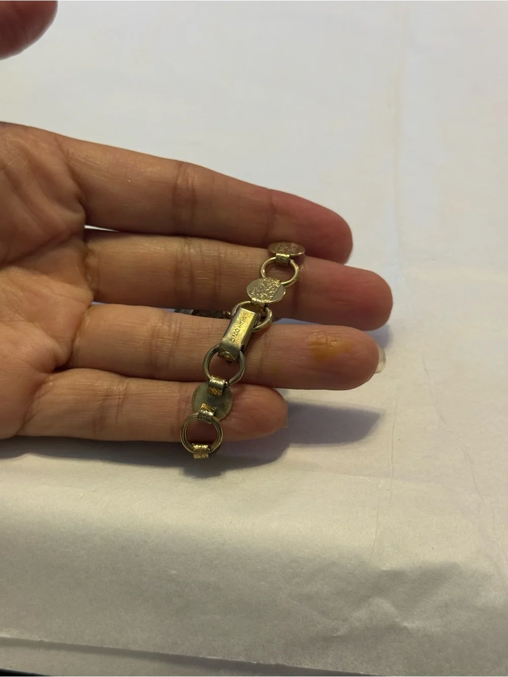 Sarah Coventry | Gold Link Coin Charm Bracelet - Women Jewelry